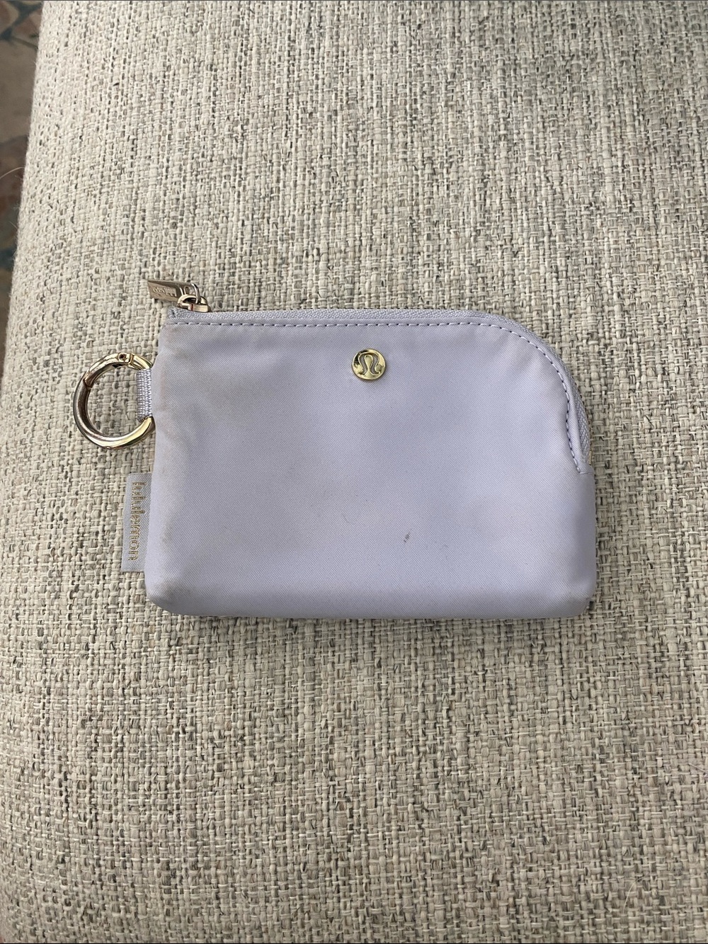lululemon athletica Serene Blue Clippable Card Pouch